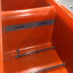 Dettaglio vasca rivestita PVC ROSSO
